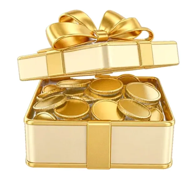 Gift box with coins — Magic Win
