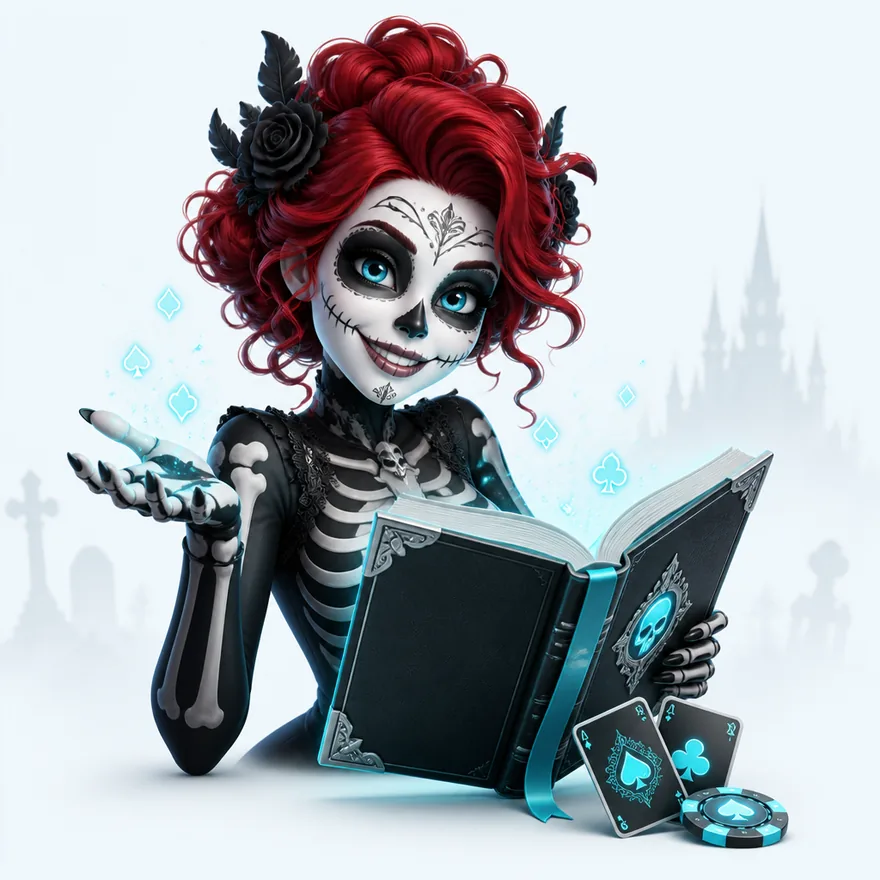 Open rulebook with cards — Magic Win