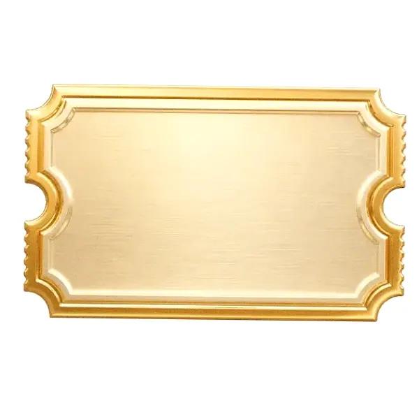 Blank ticket plaque — Magic Win