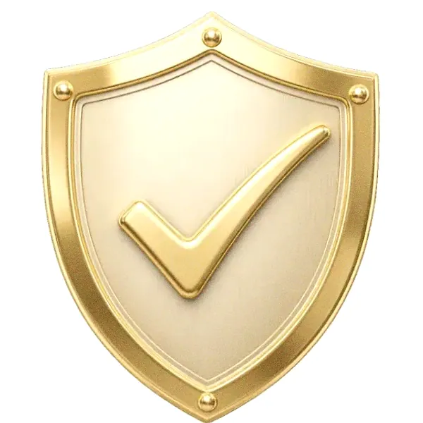 Checkmark shield — Magic Win