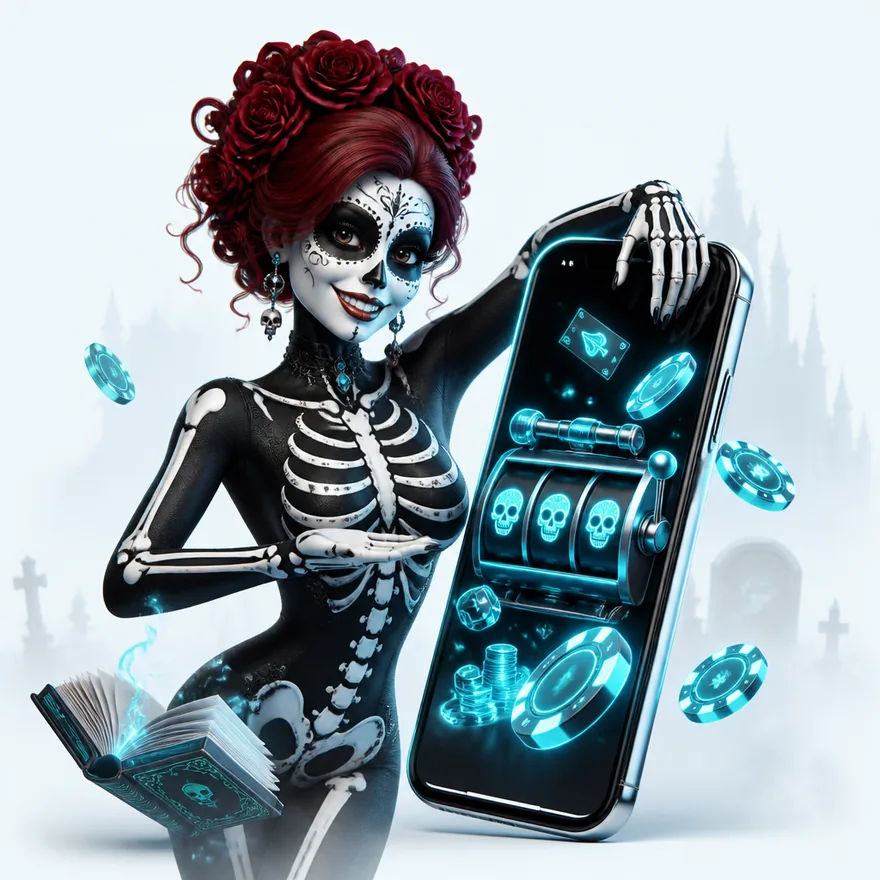 Smartphone with glowing screen — Magic Win