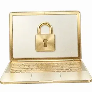 Laptop with padlock — Magic Win