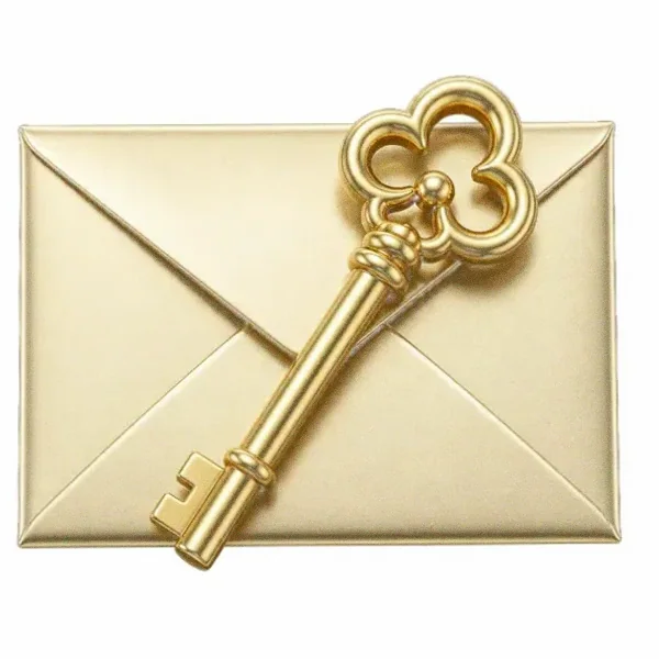 Key on envelope — Magic Win
