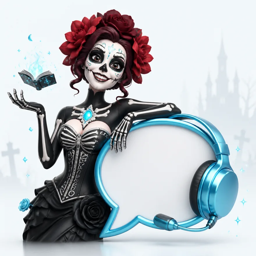 Headset with speech bubble — Magic Win