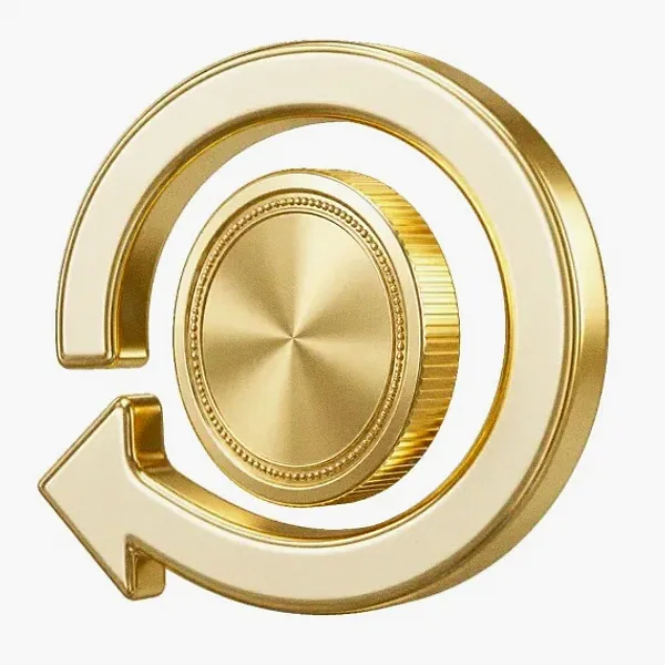 Coin with circular arrow — Magic Win